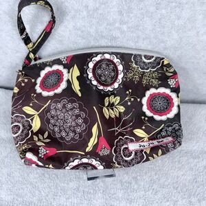 Ju-Ju-Be Be Quick Wristlet Women Small Brown Floral Accessory Pouch